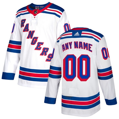 Men's Adidas Rangers Personalized Authentic White Road NHL Jersey Men's Adidas Rangers Personalized Authentic White Road NHL Jersey