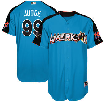 Men's American League Aaron Judge Majestic Blue 2017 MLB All-Star Game Authentic Home Run Derby Jersey Men's American League Aaron Judge Majestic Blue 2017 MLB All-Star Game Authentic Home Run Derby Jersey