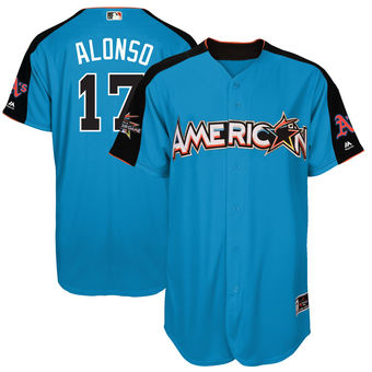 Men's American League Athletics Yonder Alonso Majestic Blue 2017 MLB All-Star Game Home Run Derby Player Jersey Men's American League Athletics Yonder Alonso Majestic Blue 2017 MLB All-Star Game Home Run Derby Player Jersey