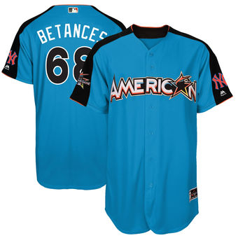Men's American League Dellin Betances Majestic Blue 2017 MLB All-Star Game Home Run Derby Player Jersey Men's American League Dellin Betances Majestic Blue 2017 MLB All-Star Game Home Run Derby Player Jersey