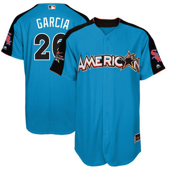 Men's American League White Sox Avisail Garcia Majestic Blue 2017 MLB All-Star Game Home Run Derby Player Jersey