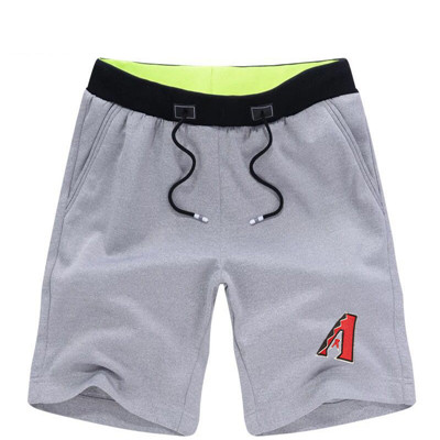 Men's Arizona Diamondbacks Team Logo Grey Baseball Shorts Men's Arizona Diamondbacks Team Logo Grey Baseball Shorts