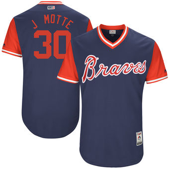 Men's Atlanta Braves Jason Motte J Motte Majestic Navy 2017 Players Weekend Authentic Jersey Men's Atlanta Braves Jason Motte J Motte Majestic Navy 2017 Players Weekend Authentic Jersey