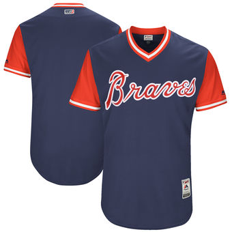 Men's Atlanta Braves Majestic Navy 2017 Players Weekend Authentic Team Jersey Men's Atlanta Braves Majestic Navy 2017 Players Weekend Authentic Team Jersey