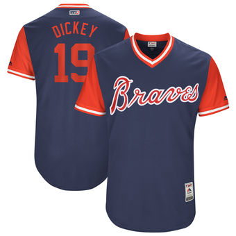 Men's Atlanta Braves R.A. Dickey Dickey Majestic Navy 2017 Players Weekend Authentic Jersey Men's Atlanta Braves R.A. Dickey Dickey Majestic Navy 2017 Players Weekend Authentic Jersey