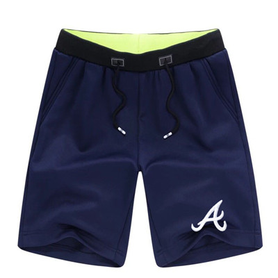 Men's Atlanta Braves Team Logo Navy Baseball Shorts Men's Atlanta Braves Team Logo Navy Baseball Shorts
