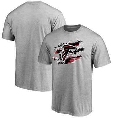 Men's Atlanta Falcons NFL Pro Line Heathered Gray True Color T-Shirt