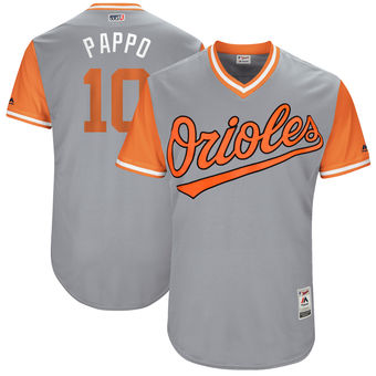 Men's Baltimore Orioles Adam Jones Pappo Majestic Gray 2017 Players Weekend Authentic Jersey Men's Baltimore Orioles Adam Jones Pappo Majestic Gray 2017 Players Weekend Authentic Jersey