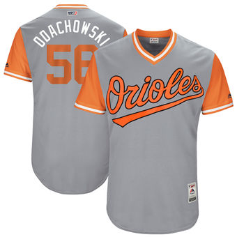 Men's Baltimore Orioles Darren O'Day Odachowski Majestic Gray 2017 Players Weekend Authentic Jersey Men's Baltimore Orioles Darren O'Day Odachowski Majestic Gray 2017 Players Weekend Authentic Jersey