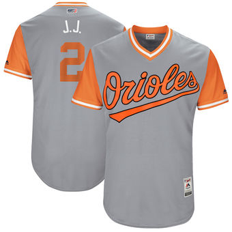 Men's Baltimore Orioles JJ Hardy J.J. Majestic Gray 2017 Players Weekend Authentic Jersey Men's Baltimore Orioles JJ Hardy J.J. Majestic Gray 2017 Players Weekend Authentic Jersey