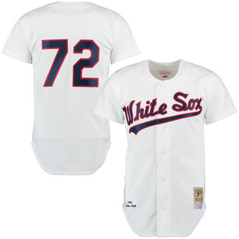 Men's Chicago White Sox 1990 Carlton Fisk Mitchell & Ness White Authentic Throwback Jersey Men's Chicago White Sox 1990 Carlton Fisk Mitchell & Ness White Authentic Throwback Jersey