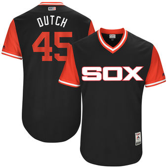 Men's Chicago White Sox Derek Holland Dutch Majestic Black 2017 Players Weekend Authentic Jersey Men's Chicago White Sox Derek Holland Dutch Majestic Black 2017 Players Weekend Authentic Jersey