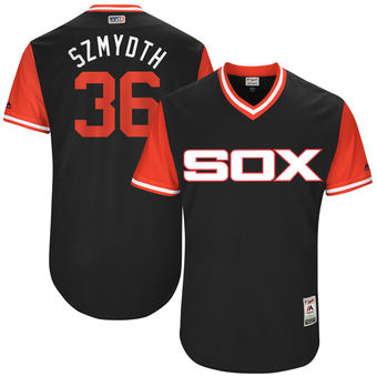 Men's Chicago White Sox Kevan Smith  Szmydth Majestic Black 2017 Players Weekend Authentic Jersey