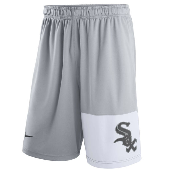 Men's Chicago White Sox Nike Gray Dry Fly Shorts Men's Chicago White Sox Nike Gray Dry Fly Shorts