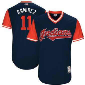 Men's Cleveland Indians Jose Ramirez Ramirez Majestic Navy 2017 Players Weekend Authentic Jersey Men's Cleveland Indians Jose Ramirez Ramirez Majestic Navy 2017 Players Weekend Authentic Jersey