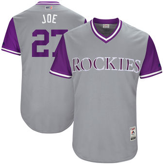 Men's Colorado Rockies Trevor Story Joe Majestic Gray 2017 Players Weekend Authentic Jersey Men's Colorado Rockies Trevor Story Joe Majestic Gray 2017 Players Weekend Authentic Jersey