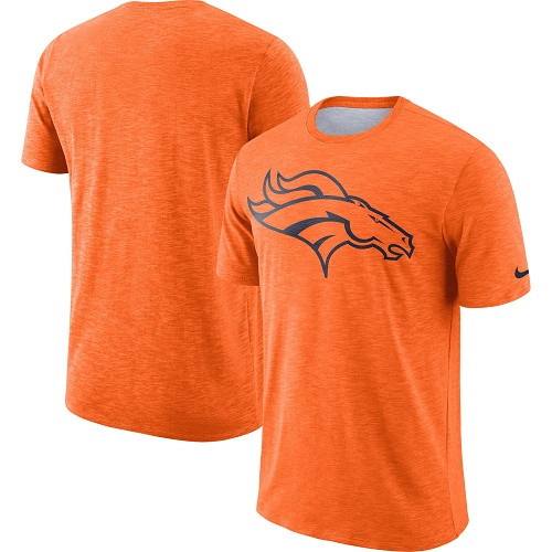 Men's Denver Broncos Nike Orange Sideline Cotton Slub Performance T-Shirt Men's Denver Broncos Nike Orange Sideline Cotton Slub Performance T-Shirt