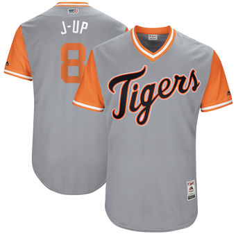 Men's Detroit Tigers Justin Upton J-Up Majestic Gray 2017 Players Weekend Authentic Jersey Men's Detroit Tigers Justin Upton J-Up Majestic Gray 2017 Players Weekend Authentic Jersey