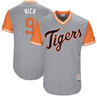 Men's Detroit Tigers Nicholas Castellanos Nick Majestic Gray 2017 Players Weekend Authentic Jersey Men's Detroit Tigers Nicholas Castellanos Nick Majestic Gray 2017 Players Weekend Authentic Jersey