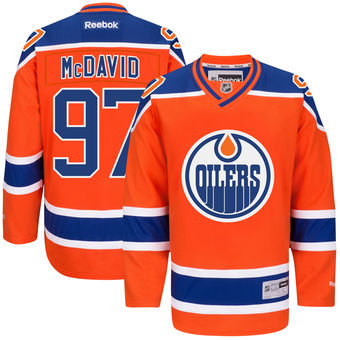 Men's Edmonton Oilers Connor McDavid Reebok Orange Alternate Premier Jersey Men's Edmonton Oilers Connor McDavid Reebok Orange Alternate Premier Jersey
