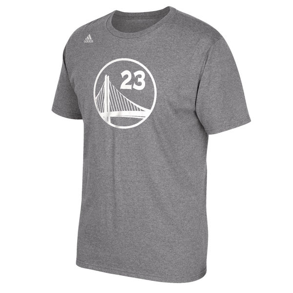 Men's Golden State Warriors Draymond Green adidas Gray Net Number T-Shirt1