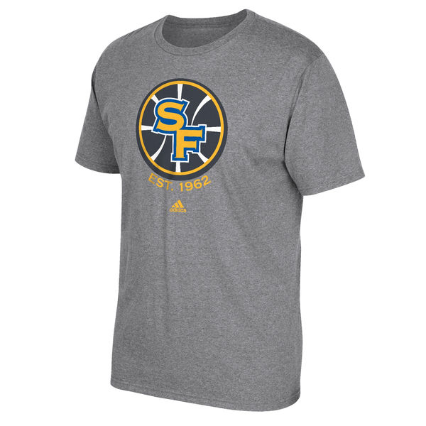 Men's Golden State Warriors adidas Gray Primary Logo T-Shirt