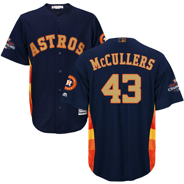 Men's Houston Astros #43 Lance McCullers Navy Blue 2018 Gold Program Cool Base Stitched MLB Jersey Men's Houston Astros #43 Lance McCullers Navy Blue 2018 Gold Program Cool Base Stitched MLB Jersey