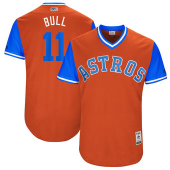 Men's Houston Astros Evan Gattis Bull Majestic Orange 2017 Players Weekend Authentic Jersey Men's Houston Astros Evan Gattis Bull Majestic Orange 2017 Players Weekend Authentic Jersey