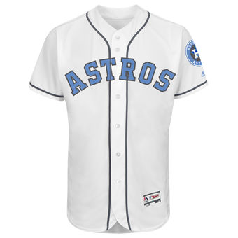 Men's Houston Astros Majestic White Father's Day FlexBase Team Jersey Men's Houston Astros Majestic White Father's Day FlexBase Team Jersey