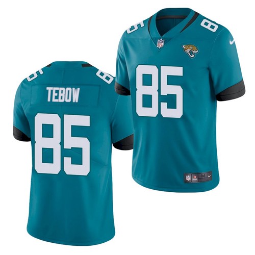 Men's Jacksonville Jaguars #85 Tim Tebow Teal 2021 Vapor Untouchable Stitched NFL Nike Limited Jersey Men's Jacksonville Jaguars #85 Tim Tebow Teal 2021 Vapor Untouchable Stitched NFL Nike Limited Jersey
