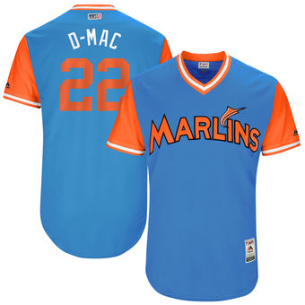 Men's Miami Marlins Dustin McGowan D-Mac Majestic Blue 2017 Players Weekend Authentic Jersey Men's Miami Marlins Dustin McGowan D-Mac Majestic Blue 2017 Players Weekend Authentic Jersey