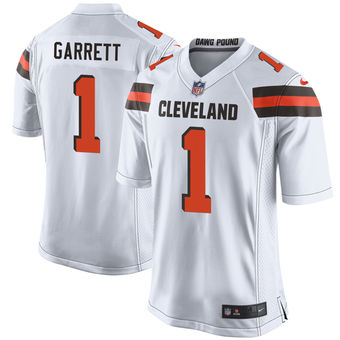 Men's Myles Garrett Cleveland Browns Nike 2017 Draft Pick Game Jersey - White