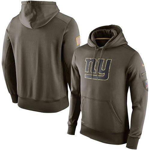 Men's New York Giants Nike Olive Salute To Service KO Performance Hoodie Men's New York Giants Nike Olive Salute To Service KO Performance Hoodie