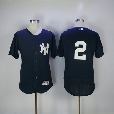 Men's New York Yankees Derek Jeter Majestic Navy 2017 Spring Training Authentic FlexBase Team Jersey