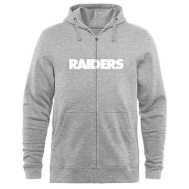 Men's Oakland Raiders Design Your Own Zip Hoodie