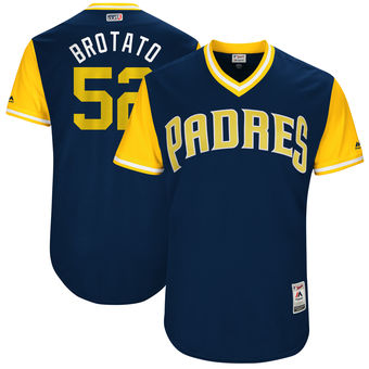 Men's San Diego Padres Brad Hand Brotato Majestic Navy 2017 Players Weekend Authentic Jersey Men's San Diego Padres Brad Hand Brotato Majestic Navy 2017 Players Weekend Authentic Jersey
