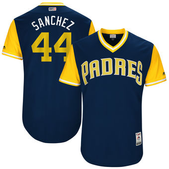 Men's San Diego Padres Hector Sanchez Sanchez Majestic Navy 2017 Players Weekend Authentic Jersey Men's San Diego Padres Hector Sanchez Sanchez Majestic Navy 2017 Players Weekend Authentic Jersey