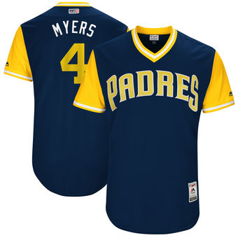 Men's San Diego Padres Wil Meyers Myers Majestic Navy 2017 Players Weekend Authentic Jersey Men's San Diego Padres Wil Meyers Myers Majestic Navy 2017 Players Weekend Authentic Jersey