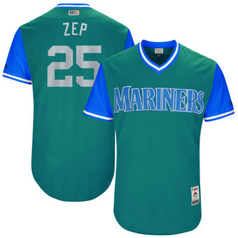 Men's Seattle Mariners Marc Rzepczynski Zep Majestic Aqua 2017 Players Weekend Authentic Jersey Men's Seattle Mariners Marc Rzepczynski Zep Majestic Aqua 2017 Players Weekend Authentic Jersey