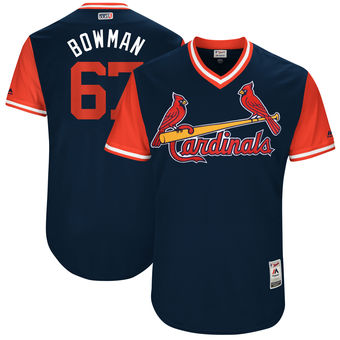 Men's St. Louis Cardinals Matt Bowman Bowman Majestic Navy 2017 Players Weekend Authentic Jersey Men's St. Louis Cardinals Matt Bowman Bowman Majestic Navy 2017 Players Weekend Authentic Jersey