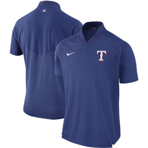 Men's Texas Rangers Nike Royal Authentic Collection Elite Performance Polo Men's Texas Rangers Nike Royal Authentic Collection Elite Performance Polo