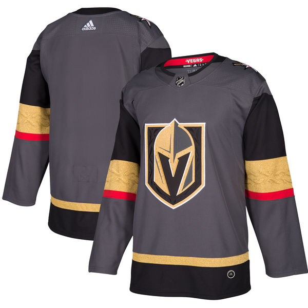Men's Vegas Golden Knights adidas Gray Home Authentic Blank Jersey Men's Vegas Golden Knights adidas Gray Home Authentic Blank Jersey