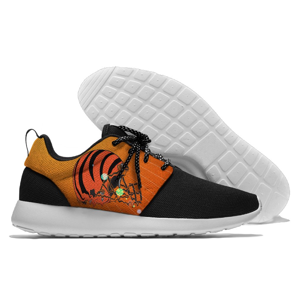 Men and women NFL Cincinnati Bengals Roshe style Lightweight Running shoes (2) Men and women NFL Cincinnati Bengals Roshe style Lightweight Running shoes (2)