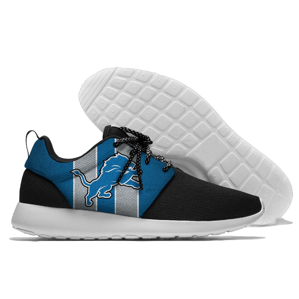 Men and women NFL Detroit Lions Roshe style Lightweight Running shoes (2) Men and women NFL Detroit Lions Roshe style Lightweight Running shoes (2)
