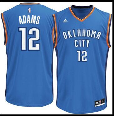 Mens Oklahoma City Thunder Steven Adams adidas Light Blue Replica Jersey Mens Oklahoma City Thunder Steven Adams adidas Light Blue Replica Jersey
