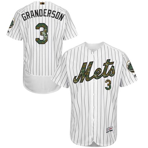 Mets #3 Curtis Granderson White(Blue Strip) Flexbase Authentic Collection 2016 Memorial Day Stitched MLB Jersey Mets #3 Curtis Granderson White(Blue Strip) Flexbase Authentic Collection 2016 Memorial Day Stitched MLB Jersey