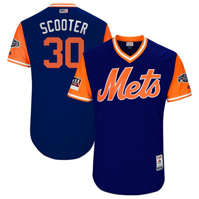 Mets #30 Michael Conforto Scooter Royal 2018 Players' Weekend Authentic Team Jersey Mets #30 Michael Conforto Scooter Royal 2018 Players' Weekend Authentic Team Jersey