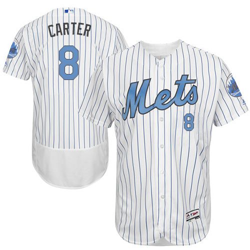Mets #8 Gary Carter White(Blue Strip) Flexbase Authentic Collection 2016 Father's Day Stitched MLB Jersey Mets #8 Gary Carter White(Blue Strip) Flexbase Authentic Collection 2016 Father's Day Stitched MLB Jersey