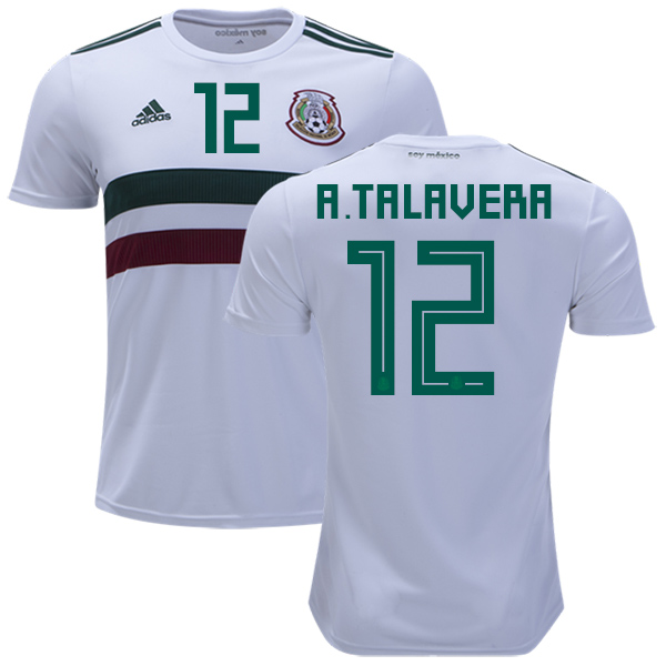 Mexico #12 A.Talavera Away Kid Soccer Country Jersey Mexico #12 A.Talavera Away Kid Soccer Country Jersey