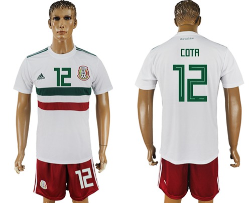 Mexico #12 Cota Away Soccer Country Jersey Mexico #12 Cota Away Soccer Country Jersey